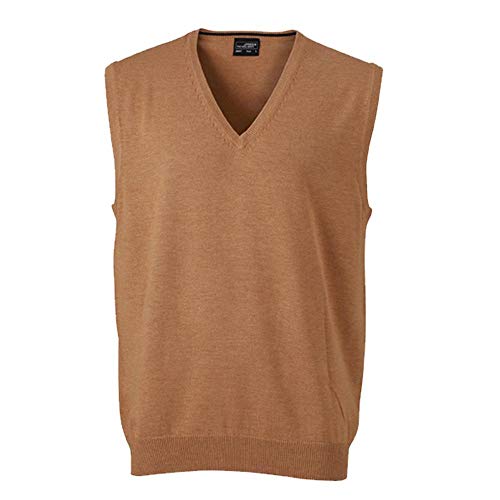 Klassischer Herren Baumwoll-Pullunder XXL,Camel Klassischer Herren Baumwoll-Pullunder XXL,Camel von James & Nicholson