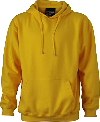 Klassischer Kapuzensweater - Farbe: Sun Yellow - Größe: L von James & Nicholson