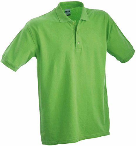 Klassisches Polohemd in 25 Farben zur Wahl Damen XXL,Limegreen von James & Nicholson