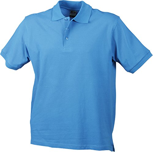 Klassisches Poloshirt - Farbe: Aqua - Größe: L von James & Nicholson