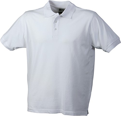 Klassisches Poloshirt - Farbe: White - Größe: M von James & Nicholson