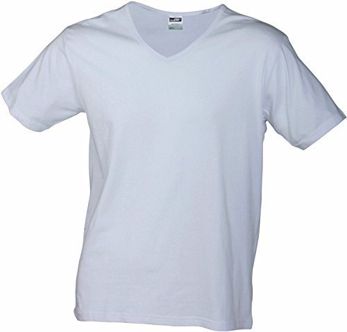 Körperbetontes T-Shirt - Farbe: White - Größe: XL von James & Nicholson