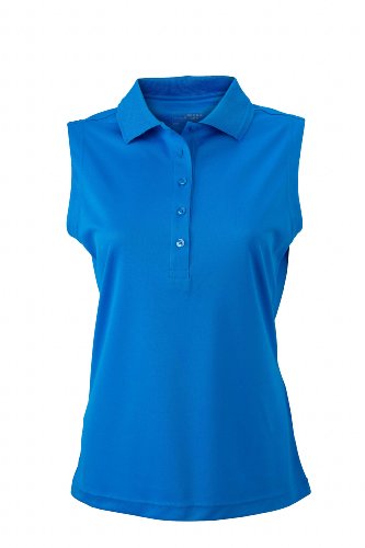 Ladies' Active Polo Sleeveless | cobalt | L im digatex-package von James & Nicholson