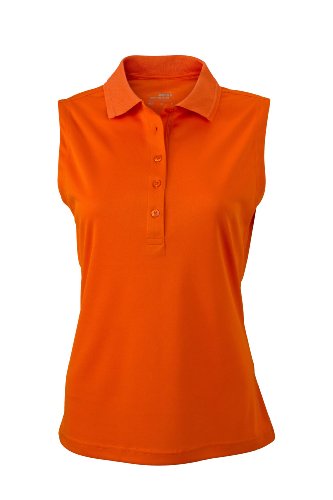 Ladies' Active Polo Sleeveless | dark-orange | M im digatex-package von James & Nicholson