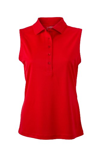 Ladies' Active Polo Sleeveless | red | M im digatex-package von James & Nicholson