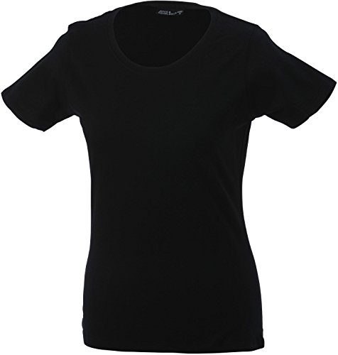 Ladies' Basic-T Shirt/James & Nicholson (JN 901) S M L XL XXL 3XL, schwarz, S von James & Nicholson