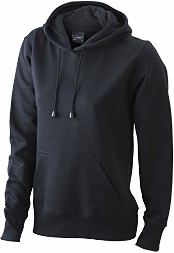 Ladies' Hooded Sweat/James & Nicholson (JN 051) S M L XL XXL, black, XL von James & Nicholson