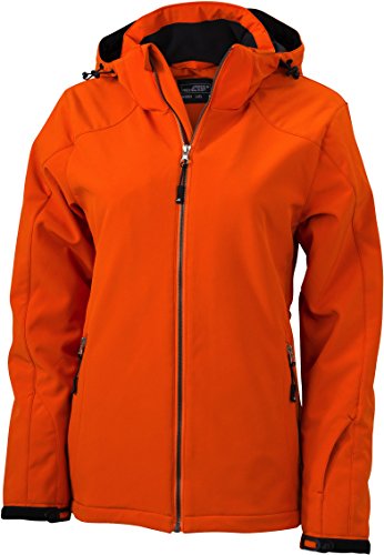 Ladies Softshell Wintersport Jacke - Farbe: Dark Orange - Größe: L von James & Nicholson