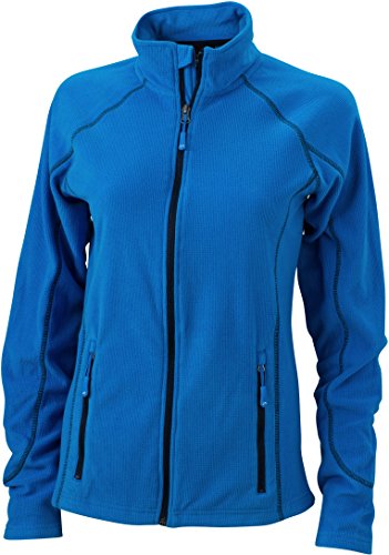 Leichte Outdoor Fleece Jacke - Farbe: Aqua/Navy - Größe: L von James & Nicholson