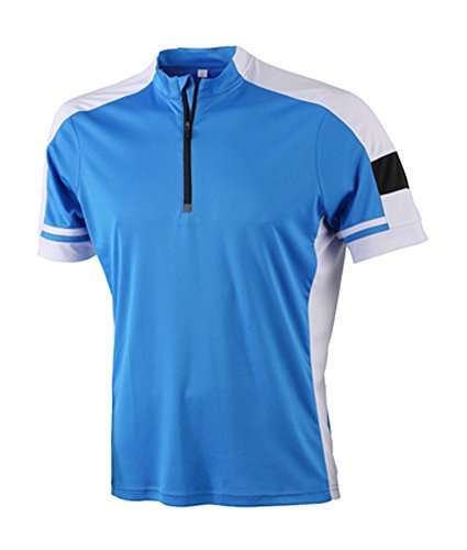 Men's Bike-T-Half Zip | cobalt | 3XL im digatex-package von James & Nicholson