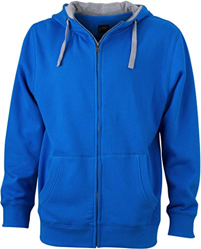 Men's Lifestyle Zip-Hoody von James & Nicholson