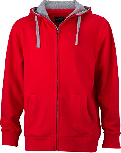 Men's Lifestyle Zip-Hoody von James & Nicholson