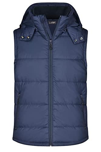 Men's Padded Vest, Navy Gr. M von James & Nicholson