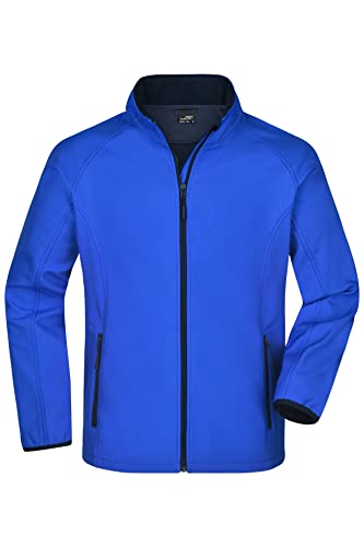 James & Nicholson Herren Raglan Softshelljacke - Klassische Softshelljacke mit Microfleece Innenfutter | Farbe: nautic-blue/navy | Grösse: XXL von James & Nicholson