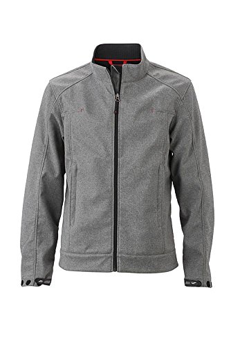 Men's Softshell Jacket | dark-melange | 3XL im digatex-package von James & Nicholson