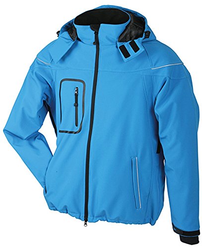 Men's Winter Softshell Jacket/James & Nicholson (JN 1000) S M L XL XXL Aqua,XL von James & Nicholson