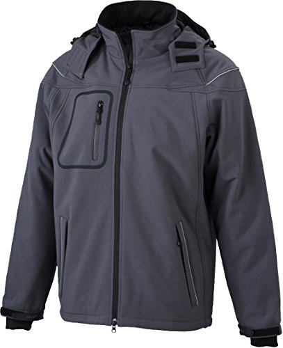 Men's Winter Softshell Jacket/James & Nicholson (JN 1000) S M L XL XXL L,Carbon von James & Nicholson