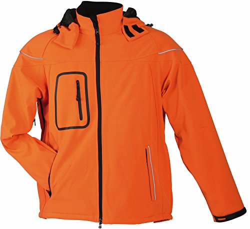 Men's Winter Softshell Jacket/James & Nicholson (JN 1000) S M L XL XXL Orange,L von James & Nicholson