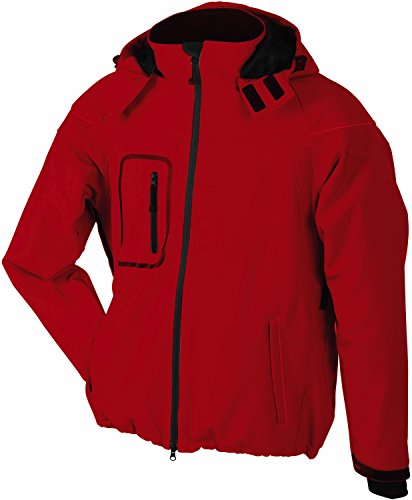 Men's Winter Softshell Jacket/James & Nicholson (JN 1000) S M L XL XXL Rot,M von James & Nicholson