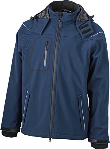 Men's Winter Softshell Jacket/James & Nicholson (JN 1000) S M L XL XXL XXL,Navy von James & Nicholson