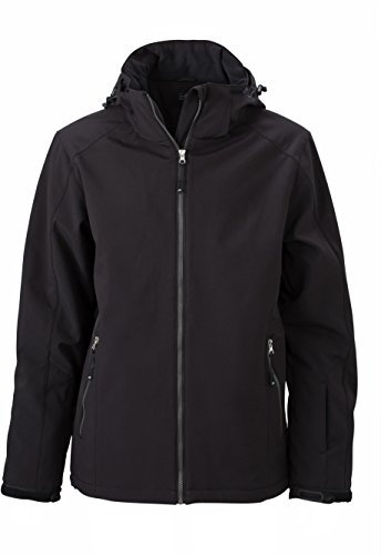 James & Nicholson Herren Wintersport Jacke - Elastische Softshelljacke für alle Wintersportaktivitäten | Farbe: black | Grösse: XL von James & Nicholson