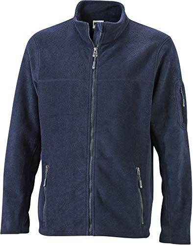 Microfleece Jacke - Farbe: Navy/Navy - Größe: 4XL von James & Nicholson