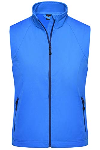 James & Nicholson Damen Softshell Weste - Taillierte Weste aus elastischem Softshell | Farbe: azur | Grösse: M von James & Nicholson