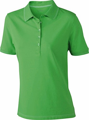 Poloshirt Kontraststreifen - Farbe: Lime Green/White - Größe: M Poloshirt Kontraststreifen - Farbe: Lime Green/White - Größe: M von James & Nicholson
