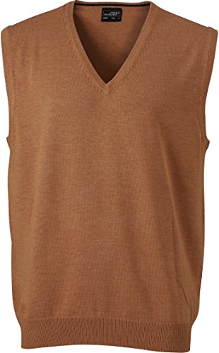 Pullunder - Farbe: Camel - Größe: L von James & Nicholson