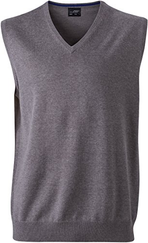 Pullunder - Farbe: Grey Heather - Größe: M von James & Nicholson
