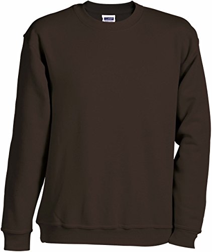 Schweres Sweatshirt - Farbe: Brown - Größe: M von James & Nicholson