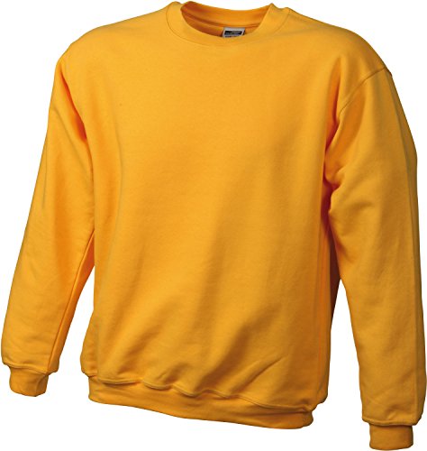Schweres Sweatshirt - Farbe: Gold Yellow - Größe: XL von James & Nicholson