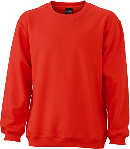 Schweres Sweatshirt - Farbe: Grenadine - Größe: 3XL von James & Nicholson