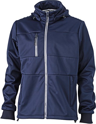 Softshelljacke Maritim - Farbe: Navy/Navy/White - Größe: XXL von James & Nicholson