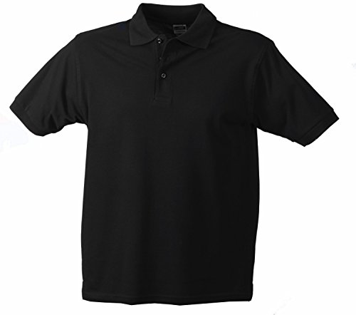 Strapazierfähiges Poloshirt - Farbe: Black - Größe: L von James & Nicholson