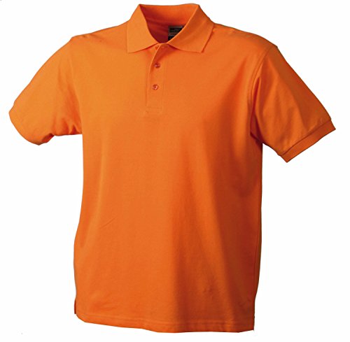 Strapazierfähiges Poloshirt - Farbe: Orange - Größe: L von James & Nicholson