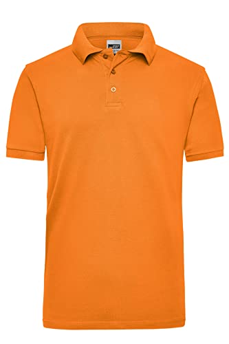 James & Nicholson Herren Work Poloshirt - Robustes Arbeitspolo aus einlaufvorbehandeltem Piqué | Farbe: orange | Grösse: L von James & Nicholson