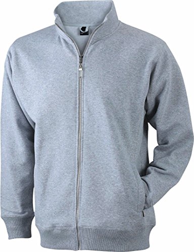 Sweatjacke - Farbe: Grey Heather - Größe: XL von James & Nicholson