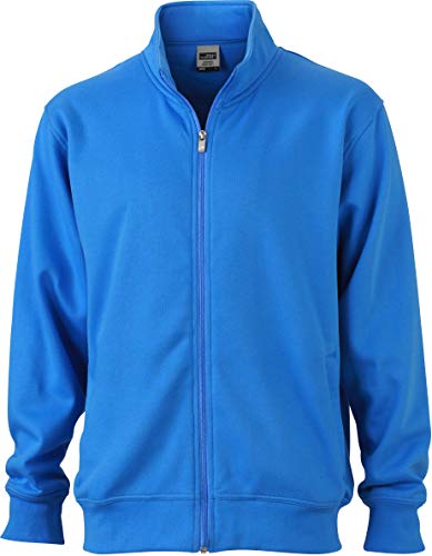 Sweatjacke Stehkragen - Farbe: Aqua - Größe: 3XL von James & Nicholson