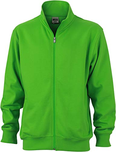 Sweatjacke Stehkragen - Farbe: Lime Green - Größe: 3XL von James & Nicholson