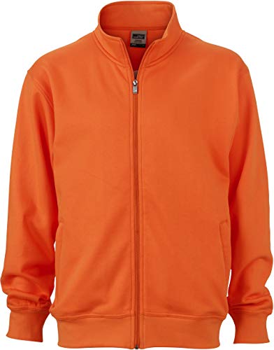 Sweatjacke Stehkragen - Farbe: Orange - Größe: XS von James & Nicholson