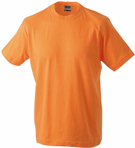 T-Shirt Ohne Seitennähte - Farbe: Orange - Größe: XL von James & Nicholson