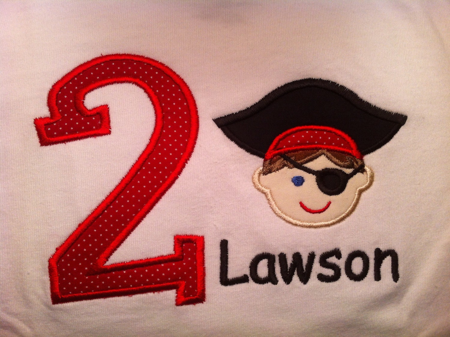 Des Kindes Geburtstag Pirate Applique Shirt Des Kindes Geburtstag Pirate Applique Shirt von JamieSewCute