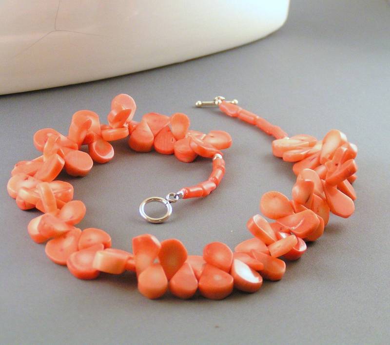 Pfirsich-Cheria-Set - Coral-Teardrops Pfirsich-Cheria-Set - Coral-Teardrops von Jamilary