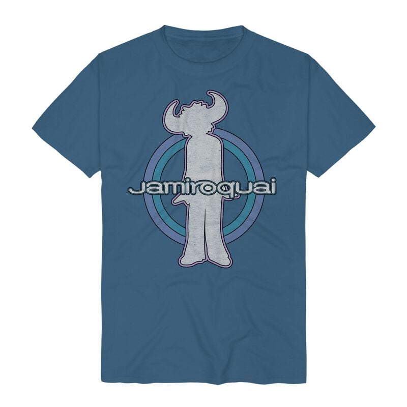 Jamiroquai T-Shirt - Buffalo Circles - S bis 3XL - für Männer - Größe S - blau  - Lizenziertes Merchandise! von Jamiroquai