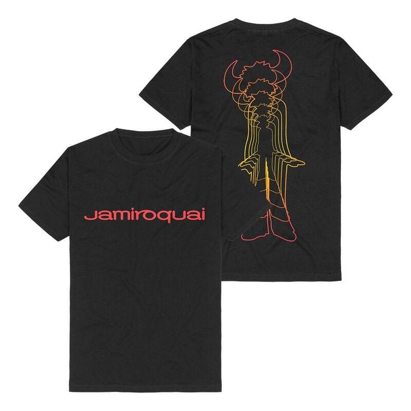 Jamiroquai T-Shirt - Buffalo Gradient - S bis 3XL - für Männer - Größe 3XL - schwarz  - Lizenziertes Merchandise! von Jamiroquai