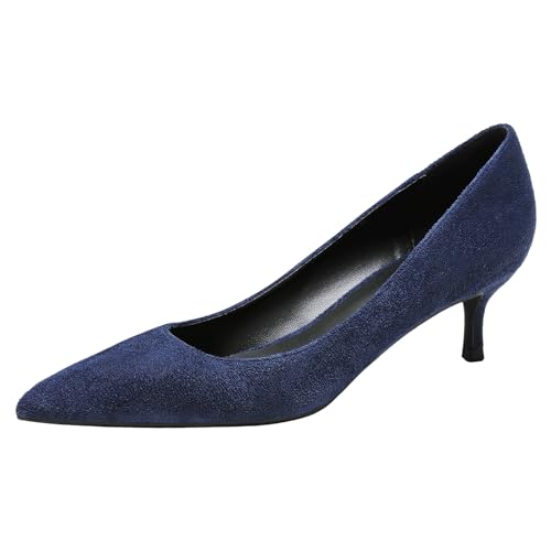 Jamron Damen Samt 5CM High Heels Elegant Spitze Zehen Pumps Büro Arbeitsschuhe Marineblau SN0711129-1 EU40.5 Jamron Damen Samt 5CM High Heels Elegant Spitze Zehen Pumps Büro Arbeitsschuhe Marineblau SN0711129-1 EU40.5 von Jamron