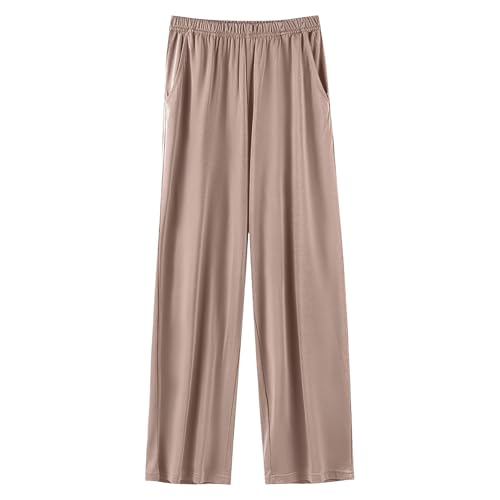 Jamron Damen Übergröße Schlafanzughose Pyjamahose mit Weitem Bein Weiche Leicht Schlafhose Freizeithose mit Taschen Khaki 5XL Jamron Damen Übergröße Schlafanzughose Pyjamahose mit Weitem Bein Weiche Leicht Schlafhose Freizeithose mit Taschen Khaki 5XL von Jamron