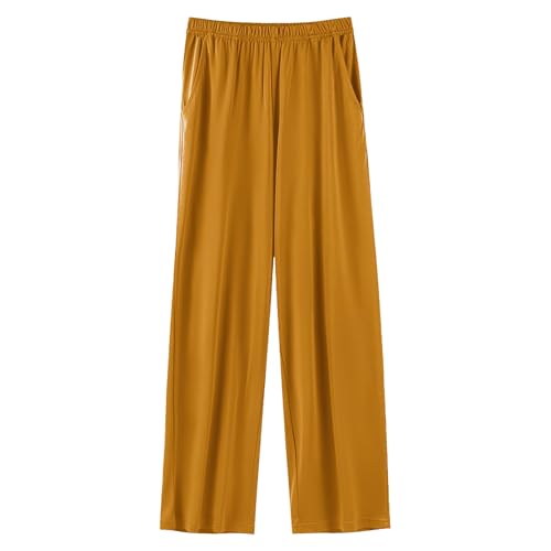 Jamron Damen Übergröße Schlafanzughose Pyjamahose mit Weitem Bein Weiche Leicht Schlafhose Freizeithose mit Taschen Orange L Jamron Damen Übergröße Schlafanzughose Pyjamahose mit Weitem Bein Weiche Leicht Schlafhose Freizeithose mit Taschen Orange L von Jamron
