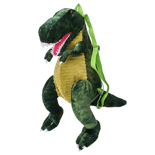 Jamron Erwachsene Kinder 3D Gefüllter Dinosaurier Rucksack Plüsch Tier Spielzeug Daypack SN0708257-A Grün von Jamron